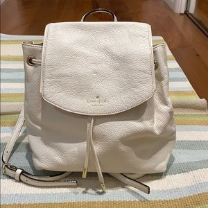 White Kate Spade Backpack